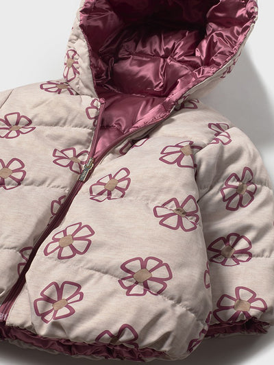 Mayoral Toddler Girl Reversible Pink Flower Jacket (12M-4Y)