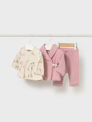 Mayoral Baby Girl Pink Animal Outfit Set (1M-12M)