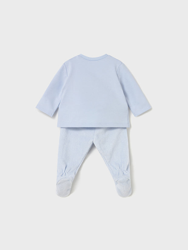 Mayoral Baby Boy Blue Bunny Outfit Set (0M-6M)