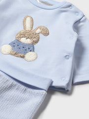 Mayoral Baby Boy Blue Bunny Outfit Set (0M-6M)