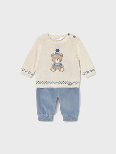 Mayoral Baby Boy Knitted Jumper Outfit Set (2M-12M)