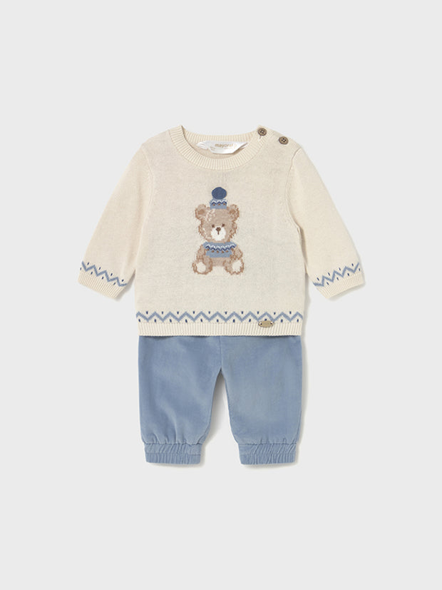 Mayoral Baby Boy Knitted Jumper Outfit Set (2M-12M)