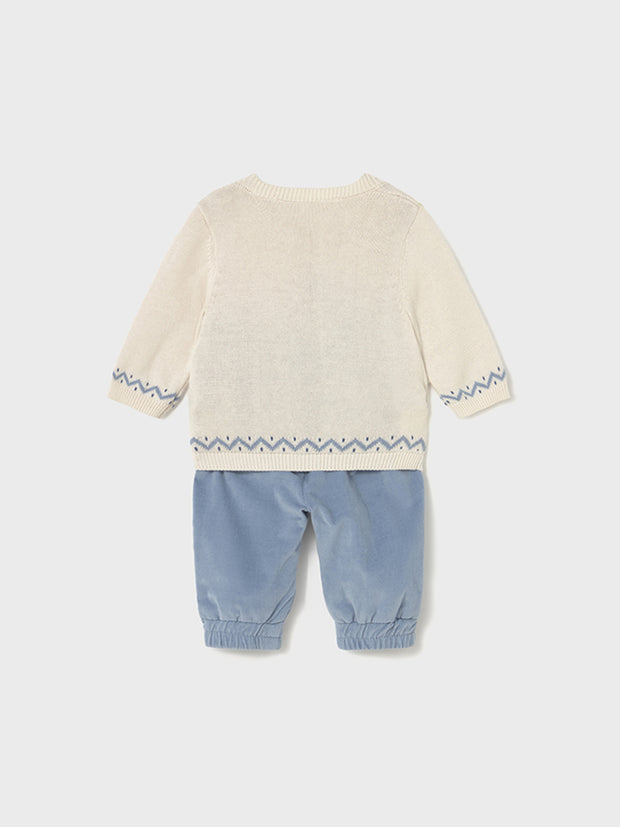 Mayoral Baby Boy Knitted Jumper Outfit Set (2M-12M)