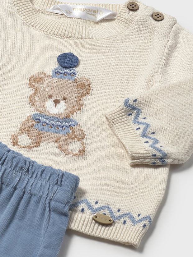 Mayoral Baby Boy Knitted Jumper Outfit Set (2M-12M)