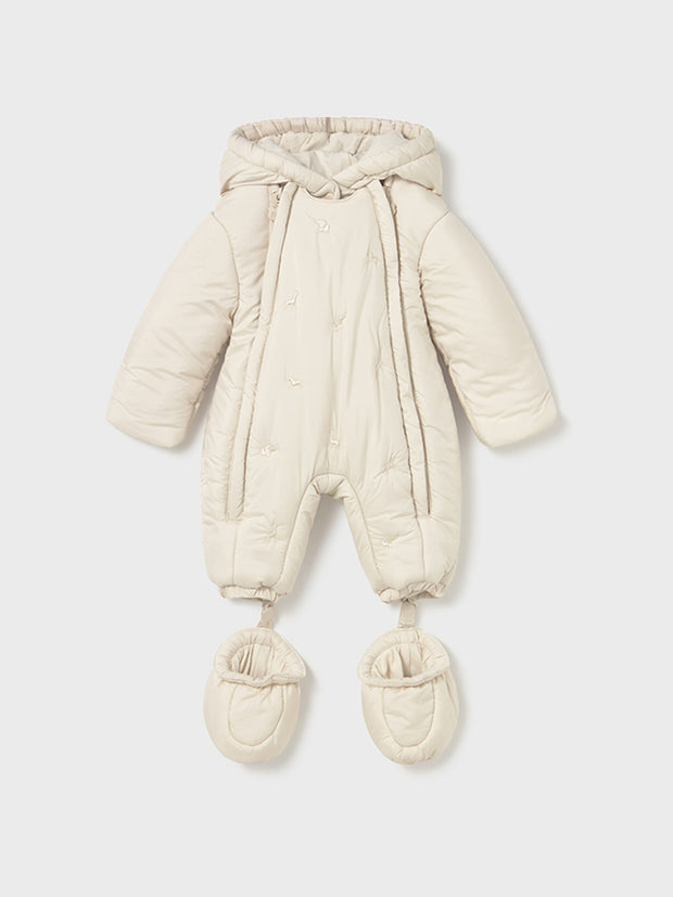 Mayoral Baby Girl Cream Pramsuit (1M-18M)