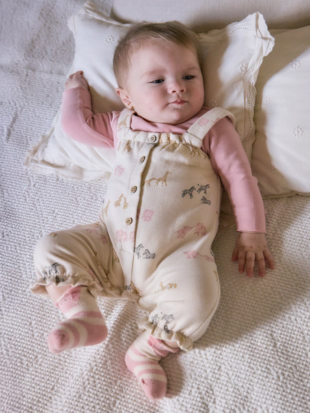Mayoral Baby Girl Pink Animal Dungaree (2M-12M)