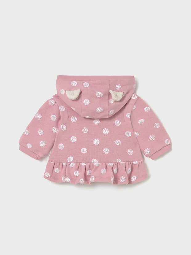 Mayoral Baby Girl 3 Piece Pink Polka Dot Outfit Set (2M-12M)