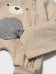 Mayoral Baby Boy Beige Animal Babygrow & Hat (1M-18M)