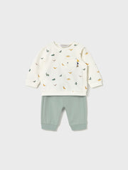 Mayoral Baby Boy 2 Pack Dino Outfit Sets (2M-18M) - Mustard