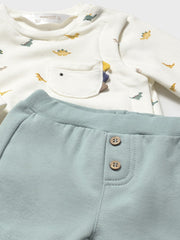 Mayoral Baby Boy 2 Pack Dino Outfit Sets (2M-18M) - Mustard