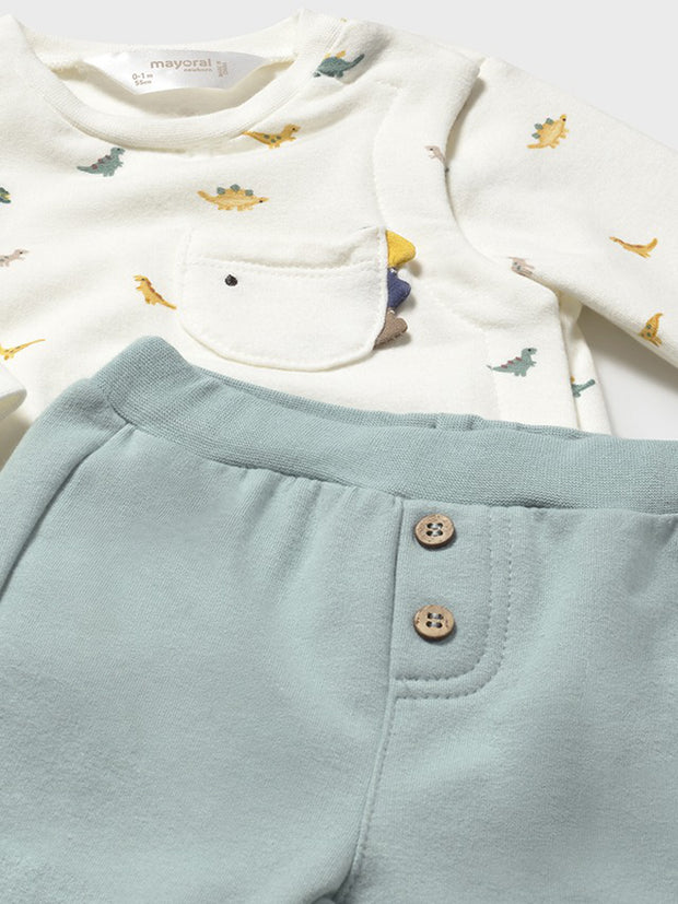 Mayoral Baby Boy 2 Pack Dino Outfit Sets (2M-18M) - Mustard