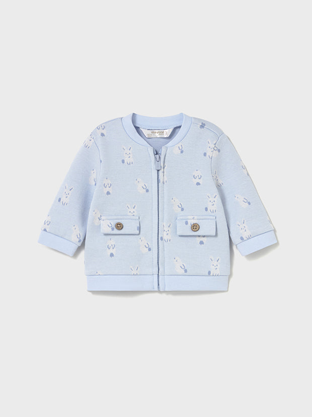 Mayoral Baby Boy Blue Bunny Outfit Set - 3 Piece (2M-12M)