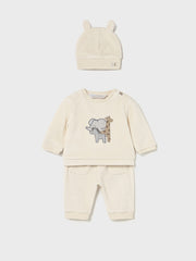 Mayoral Baby Boy 3 Piece Beige Corduroy Set (1M-18M)