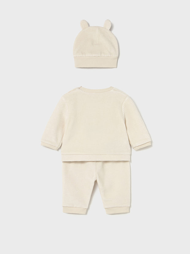 Mayoral Baby Boy 3 Piece Beige Corduroy Set (1M-18M)