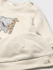 Mayoral Baby Boy 3 Piece Beige Corduroy Set (1M-18M)