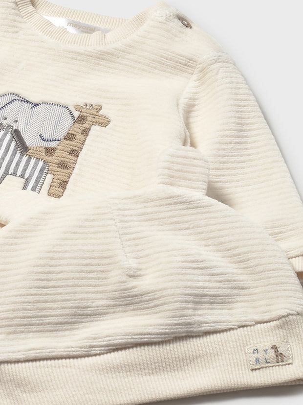 Mayoral Baby Boy 3 Piece Beige Corduroy Set (1M-18M)