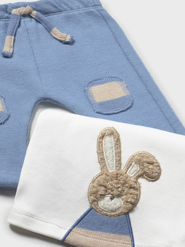 Mayoral Baby Boy 3 Piece Bunny Outfit Set (2M-18M)