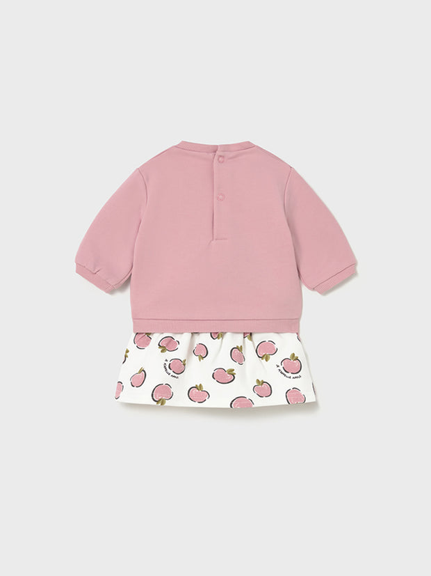 Mayoral Baby Girl Pink Apple Outfit Set - 4 Piece (2M-12M)