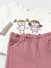 Mayoral Baby Girl Pink Heart Outfit Set (2M-18M)