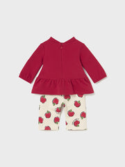 Mayoral Baby Girl Red Apple Outfit Set (2M-12M)