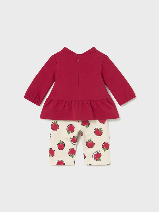 Mayoral Baby Girl Red Apple Outfit Set (2M-12M)