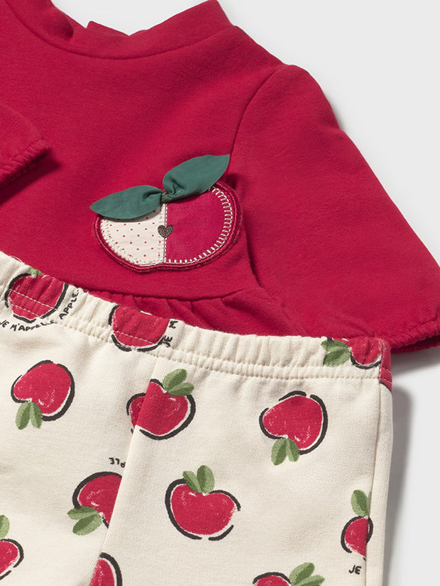 Mayoral Baby Girl Red Apple Outfit Set (2M-12M)
