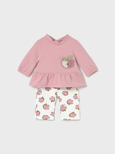 Mayoral Baby Girl Pink Apple Outfit Set (2M-12M)