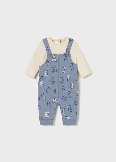 Mayoral Baby Boy Alphabet Dungaree (1M-12M)