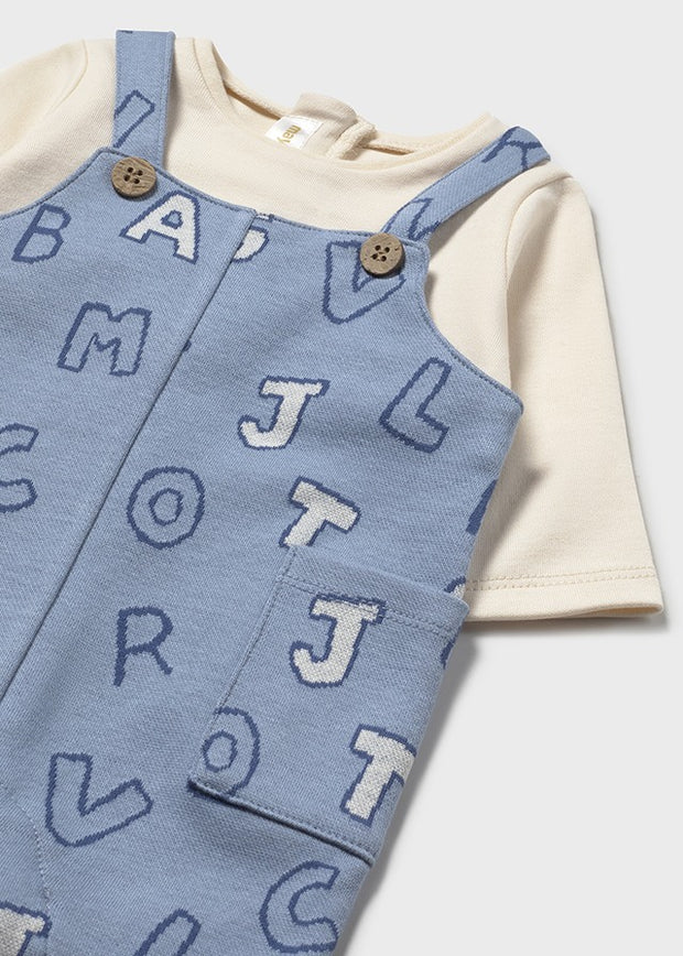 Mayoral Baby Boy Alphabet Dungaree (1M-12M)