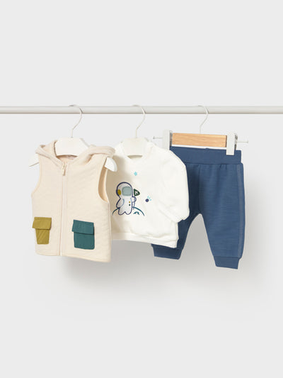 Mayoral Baby Boy Astronaut Outfit Set - 3 Pieces (4M-18M)