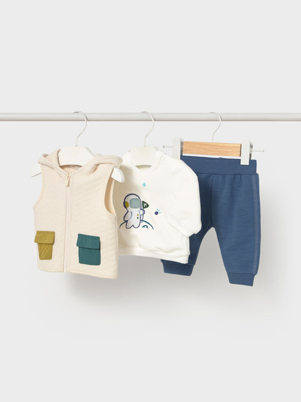 Mayoral Baby Boy Astronaut Outfit Set - 3 Pieces (4M-18M)