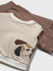 Mayoral Baby Boy Neutral Doggy Outfit Set - 3 Pieces (4M-18M)