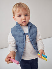 Mayoral Toddler Boy Blue Gilet Outfit Set (12M-4Y)