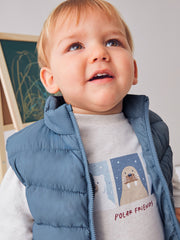 Mayoral Toddler Boy Blue Gilet Outfit Set (12M-4Y)