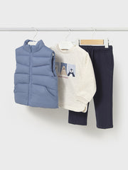 Mayoral Toddler Boy Blue Gilet Outfit Set (12M-4Y)