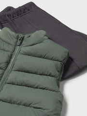 Mayoral Toddler Boy Green Gilet Outfit Set (12M-4Y)