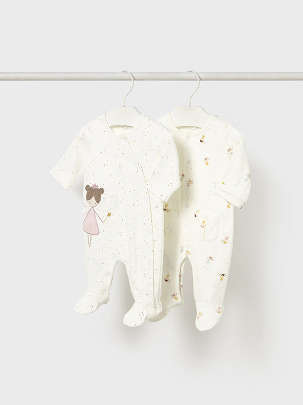 Mayoral Baby Girl Fairy 2 Pack Babygrow (0M-9M)