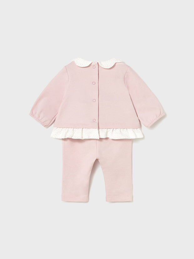 Mayoral Baby Girl Pink Fleece Legging Set (0M-12M)
