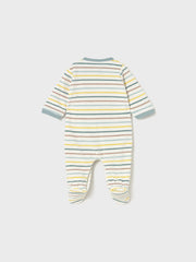 Mayoral Baby Boy Dinosaur Striped Babygrow (0M-6M)