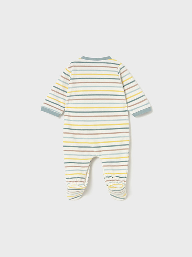 Mayoral Baby Boy Dinosaur Striped Babygrow (0M-6M)
