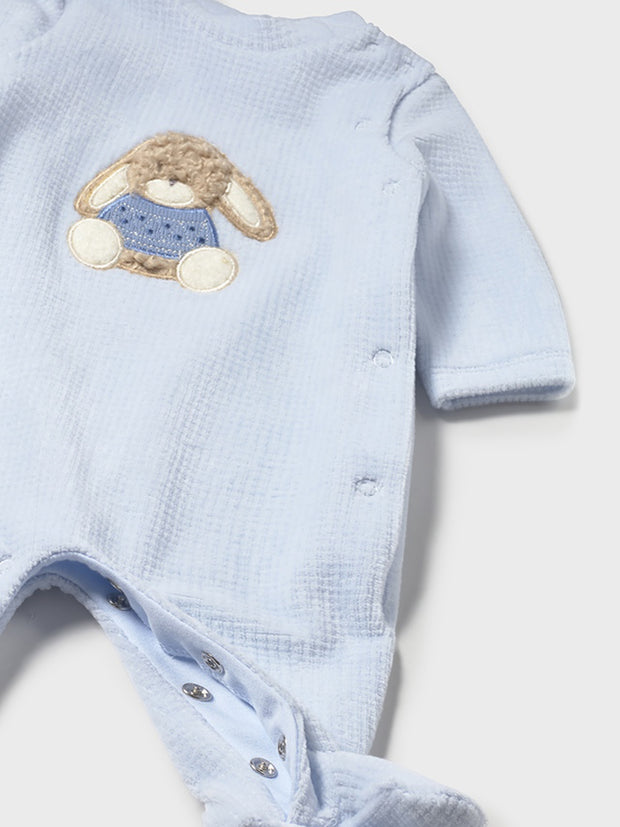 Mayoral Baby Boy Blue Bunny Babygrow - 2 Pack (0M-6M)