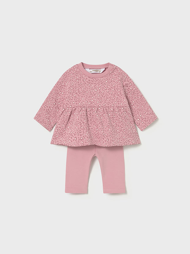 Mayoral Baby Girl Pink Animal Print Outfit Set (2M-18M)