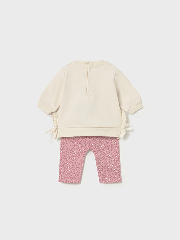 Mayoral Baby Girl Pink Animal Print Outfit Set (2M-18M)