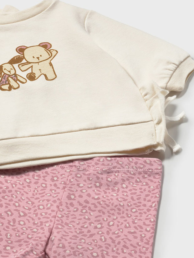 Mayoral Baby Girl Pink Animal Print Outfit Set (2M-18M)