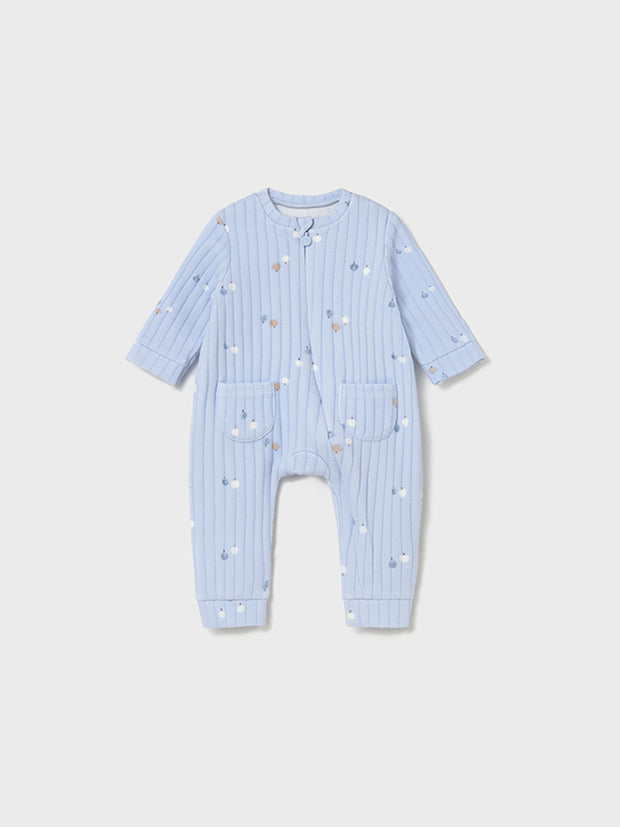 Mayoral Baby Boy Blue Polka Dot Babygrow (0M-9M)