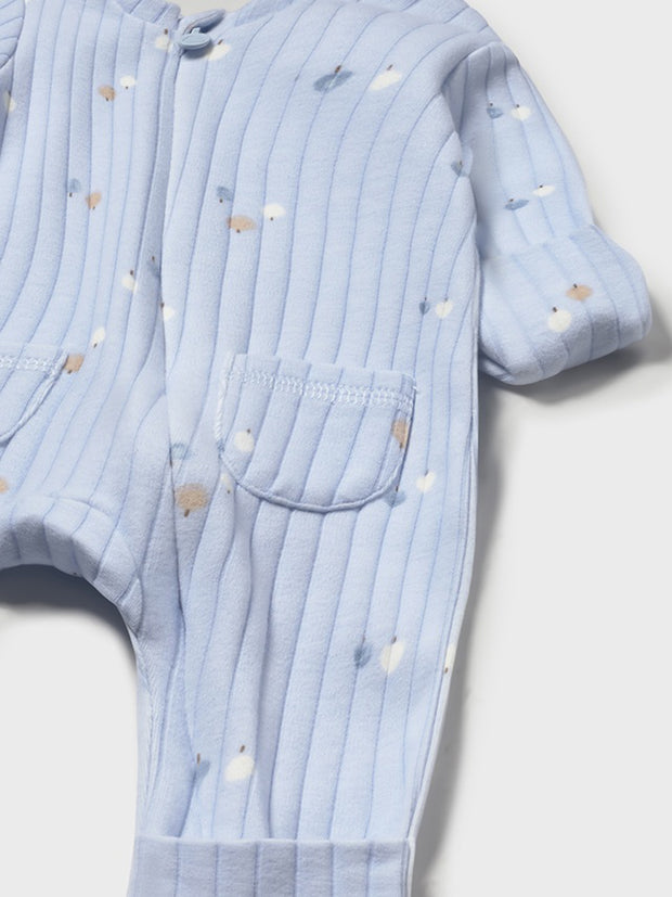 Mayoral Baby Boy Blue Polka Dot Babygrow (0M-9M)