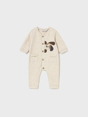 Mayoral Baby Boy Beige Doggy Babygrow (1M-18M)