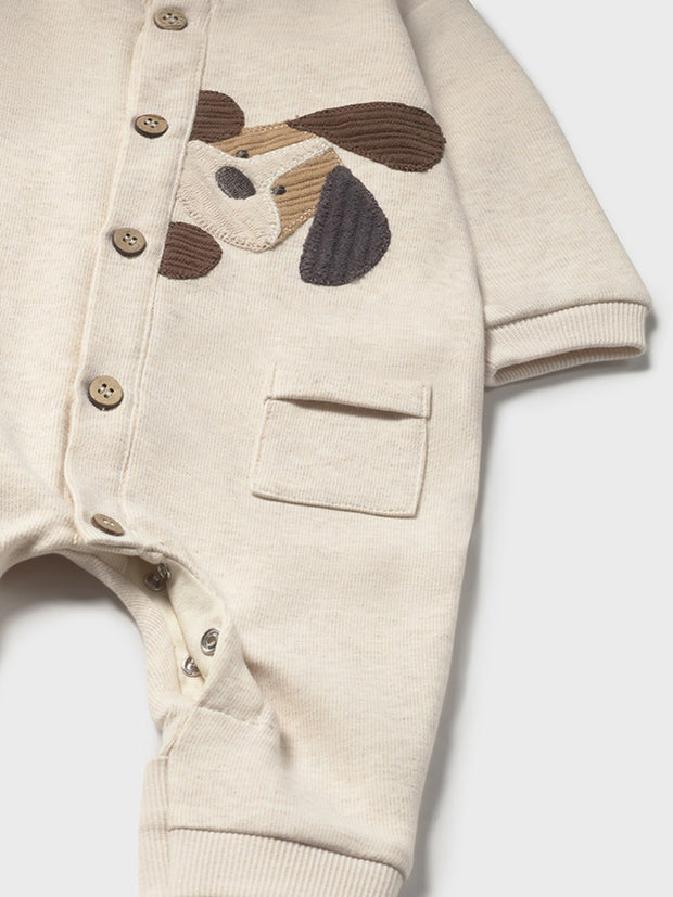 Mayoral Baby Boy Beige Doggy Babygrow (1M-18M)