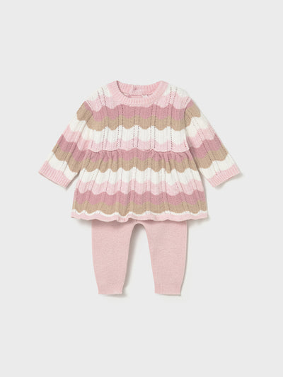 Mayoral Baby Girl Pink Layered Top & Leggings (2M-12M)
