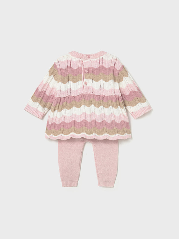 Mayoral Baby Girl Pink Layered Top & Leggings (2M-12M)